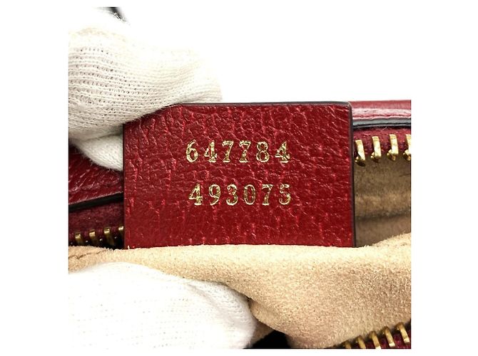 GUCCI 647784 Bolsa de ombro colaboração Doraemon Marrom Vermelho - vista 8