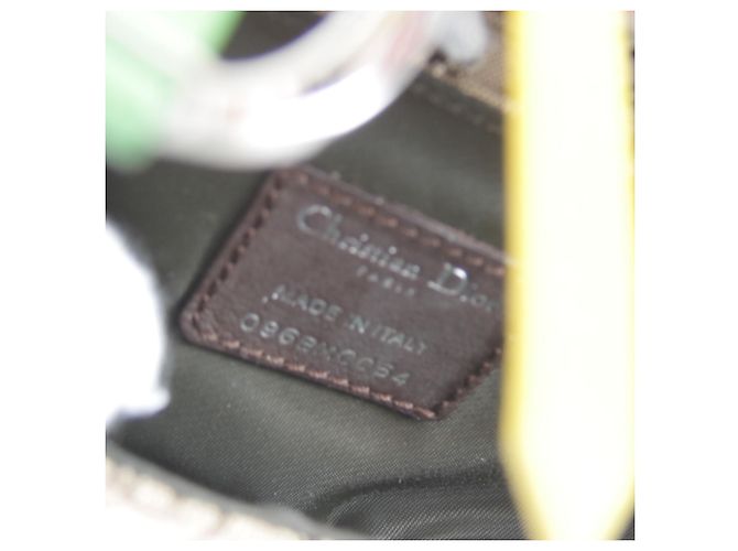 Marsupio Christian Dior in tela beige - vista 10
