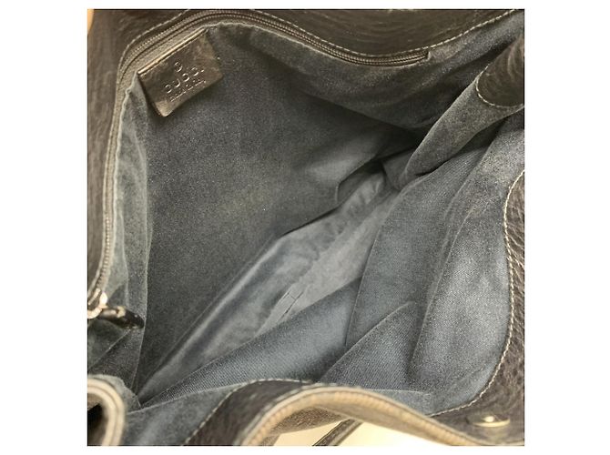 Borsa Tote Gucci GG Canvas nera Nero - vista 7