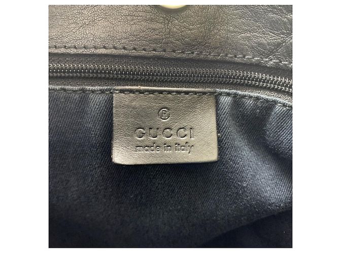 Borsa Tote Gucci GG Canvas nera Nero - vista 8
