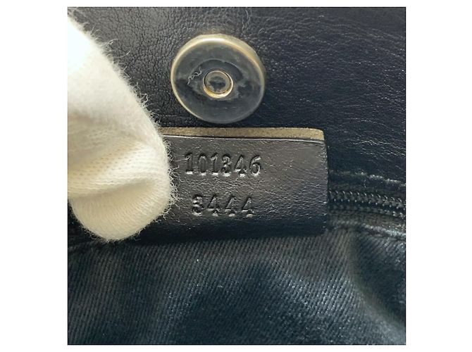 Borsa Tote Gucci GG Canvas nera Nero - vista 9