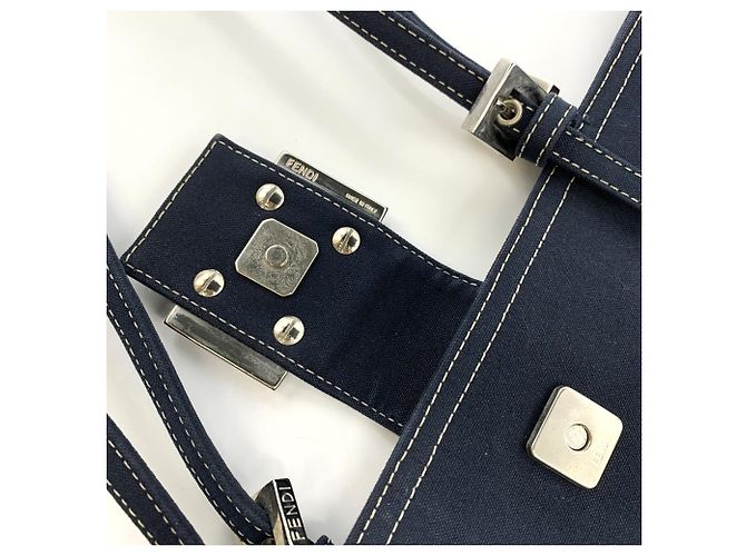 Fendi Tote Bag 2228M7260N018 Marineblau - Ansicht 6