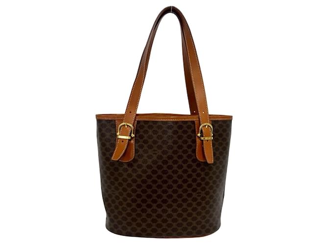 Céline Borsa Tote Celine Vintage Macadam Blazon Triomphe Pattern Marrone - vista 3