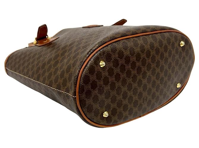 Céline Borsa Tote Celine Vintage Macadam Blazon Triomphe Pattern Marrone - vista 7