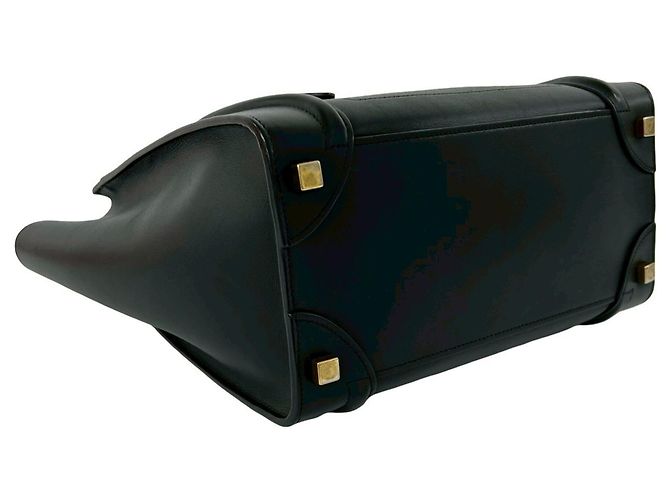 Céline Borsa Tote Celine Micro Logo in pelle Nero - vista 7
