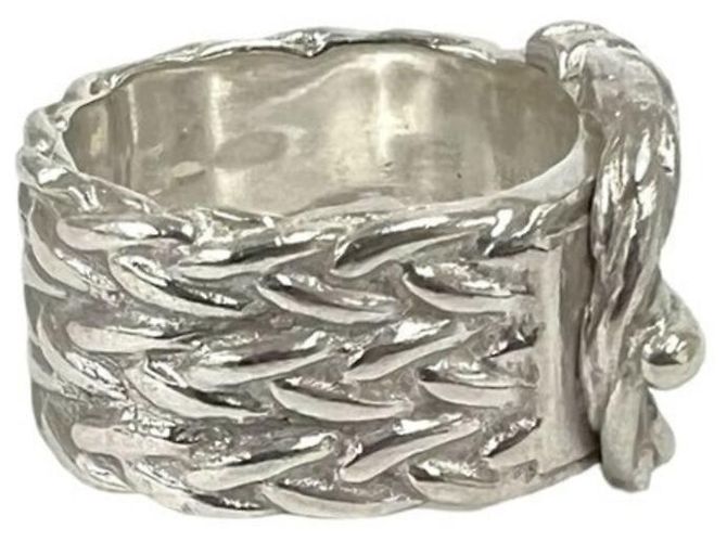 Ring Hermès HERMES Vintage Diane Gürtelschnalle Silber - Ansicht 5
