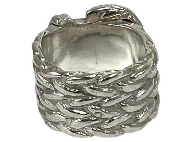 Ring Hermès HERMES Vintage Diane Gürtelschnalle Silber - Ansicht 6
