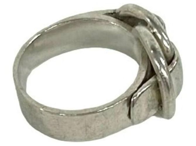 Hermès Hermes Vintage Deux Ano Band Ring Silber - Ansicht 5