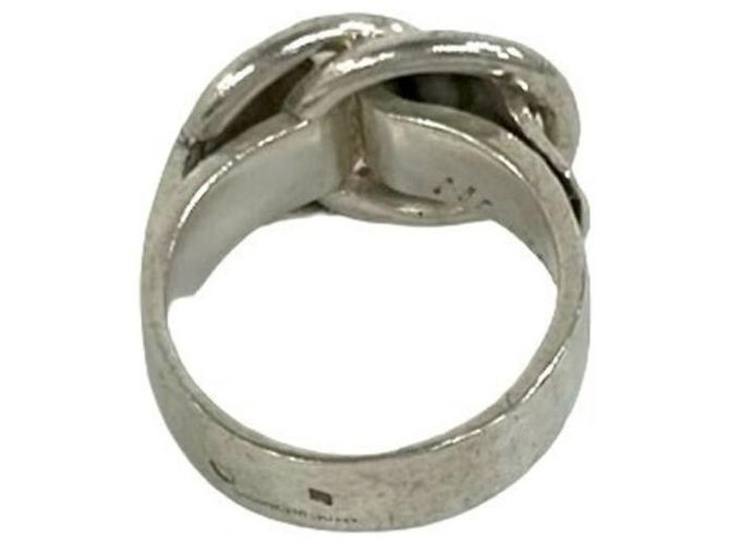 Hermès Hermes Vintage Deux Ano Band Ring Silber - Ansicht 6