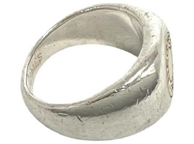 Ring Hermès HERMES Hermes Anello Sellier Argento D'oro - vista 5