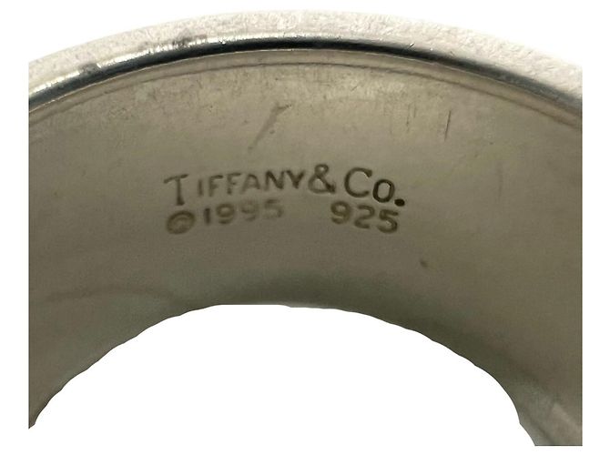 Tiffany & Co Anello Tiffany Vintage Atlas Wide Band Argento - vista 3