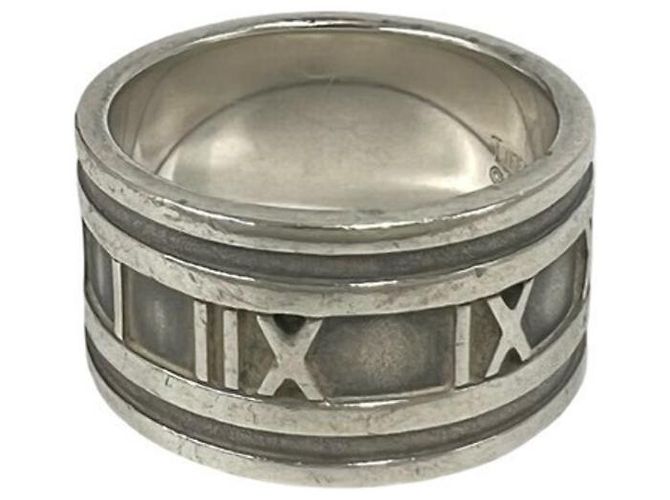 Tiffany & Co Anello Tiffany Vintage Atlas Wide Band Argento - vista 5