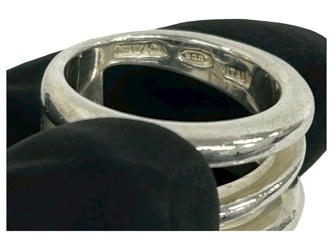 Tiffany & Co. Diagonal Band Ring Silber - Ansicht 3