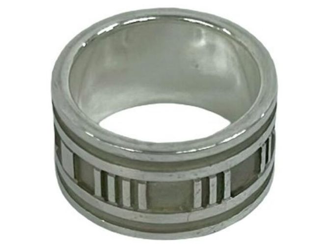 Tiffany & Co Anello Tiffany Vintage Atlas Wide Band Argento - vista 4
