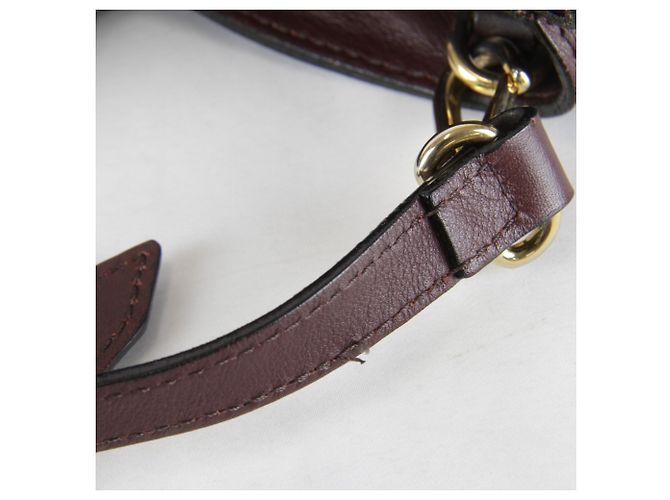 Sac Tote Burberry em couro e lona marrom - vista 12