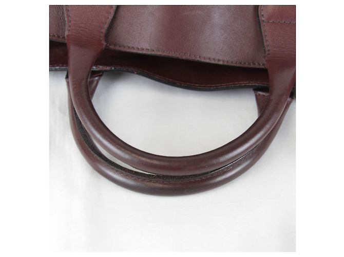 Sac Tote Burberry em couro e lona marrom - vista 8