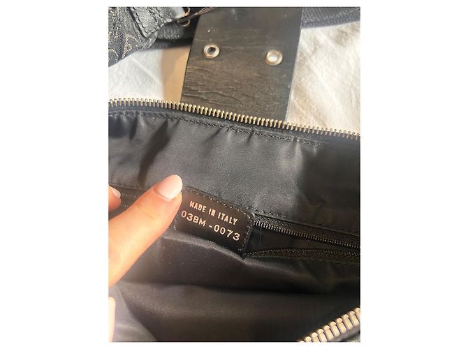 Borsa a tracolla Christian Dior Trotter Monogram Marrone Nero - vista 10
