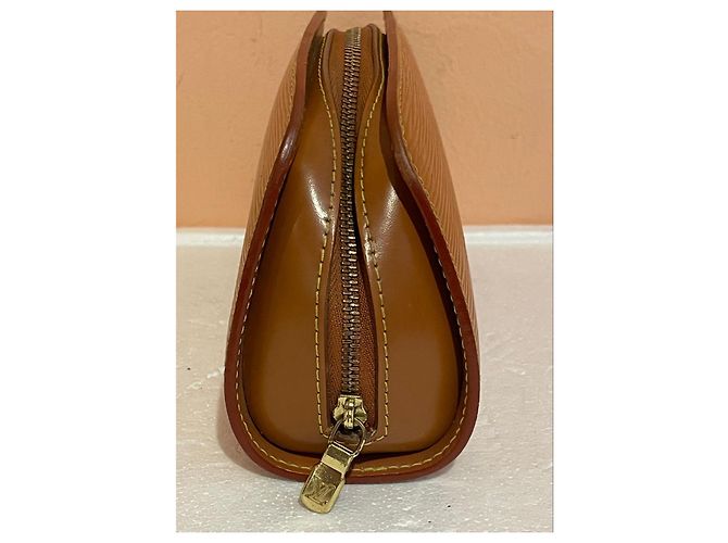 Louis Vuitton Epi Leder Kosmetikbeutel Tan Braun - Ansicht 5
