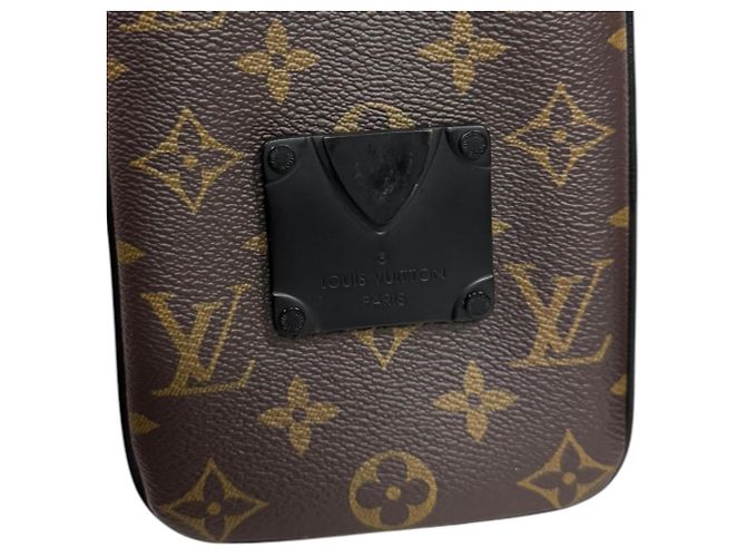 Portafoglio verticale S-Lock Louis Vuitton Marrone Nero Monogramma - vista 10