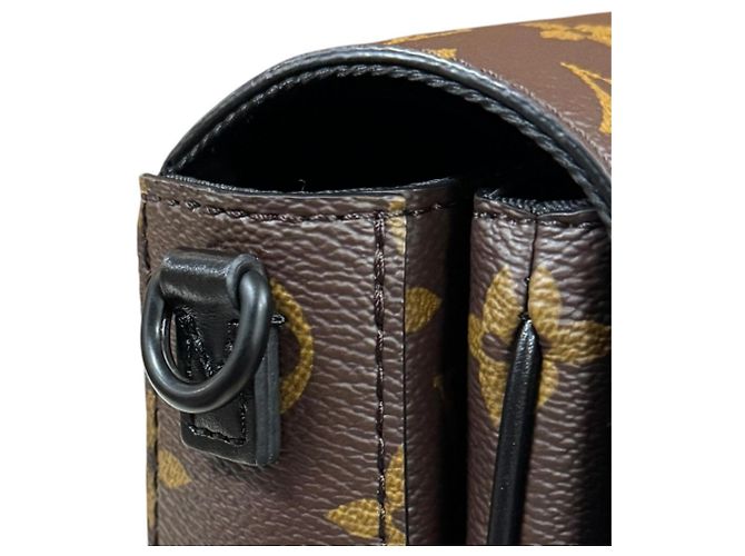 Portafoglio verticale S-Lock Louis Vuitton Marrone Nero Monogramma - vista 11