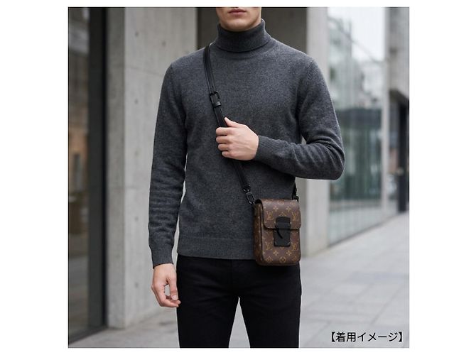 Portafoglio verticale S-Lock Louis Vuitton Marrone Nero Monogramma - vista 13
