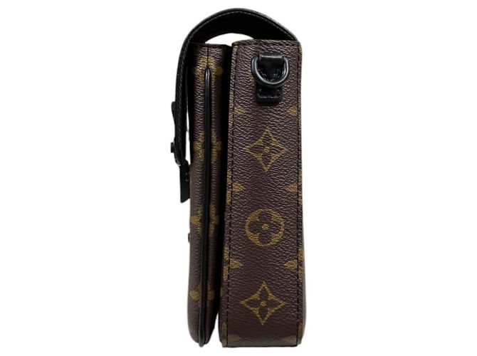 Portafoglio verticale S-Lock Louis Vuitton Marrone Nero Monogramma - vista 5