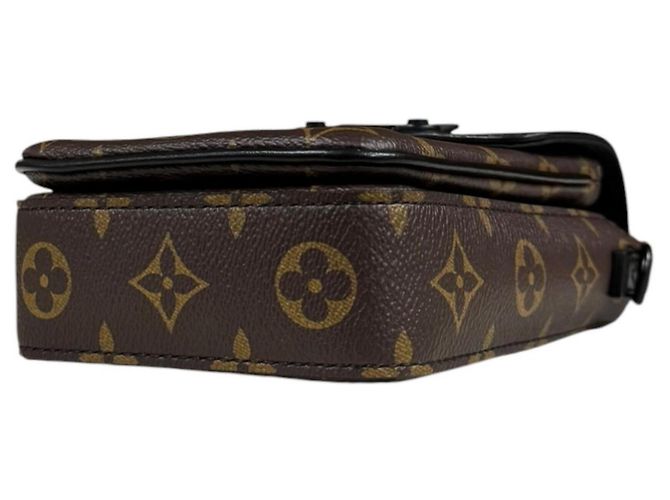 Portafoglio verticale S-Lock Louis Vuitton Marrone Nero Monogramma - vista 7