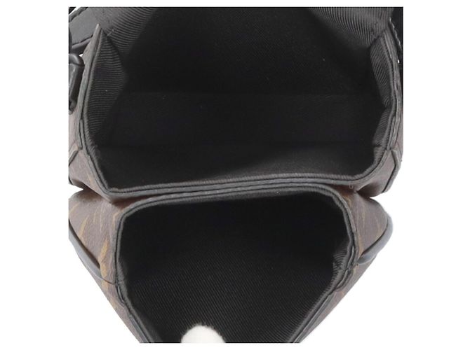 Portafoglio verticale S-Lock Louis Vuitton Marrone Nero Monogramma - vista 8