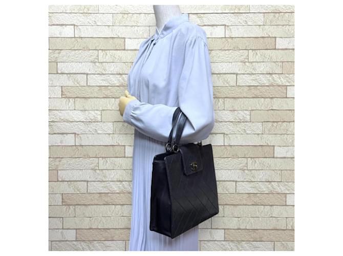 Timeless Borsa Chanel Matelassé Coco Mark Nero - vista 2