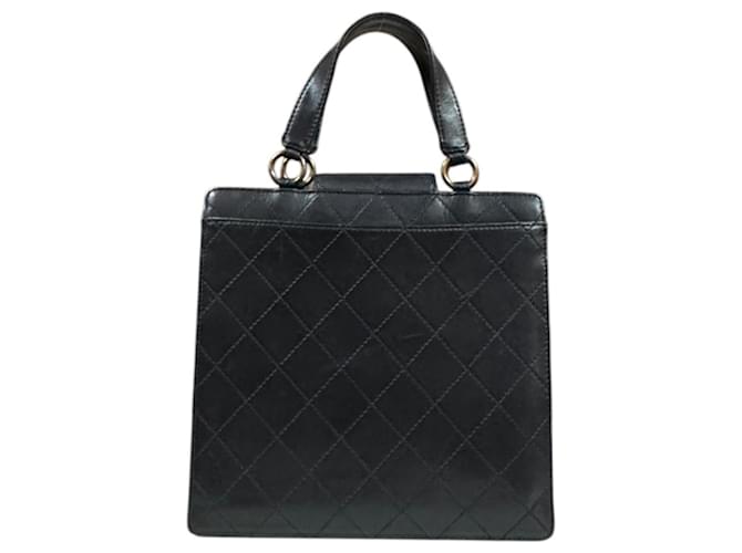 Timeless Borsa Chanel Matelassé Coco Mark Nero - vista 3