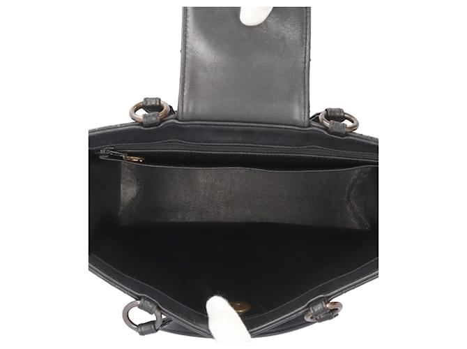 Timeless Borsa Chanel Matelassé Coco Mark Nero - vista 6