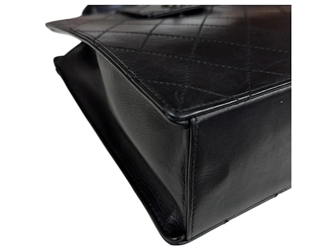 Timeless Borsa Chanel Matelassé Coco Mark Nero - vista 9