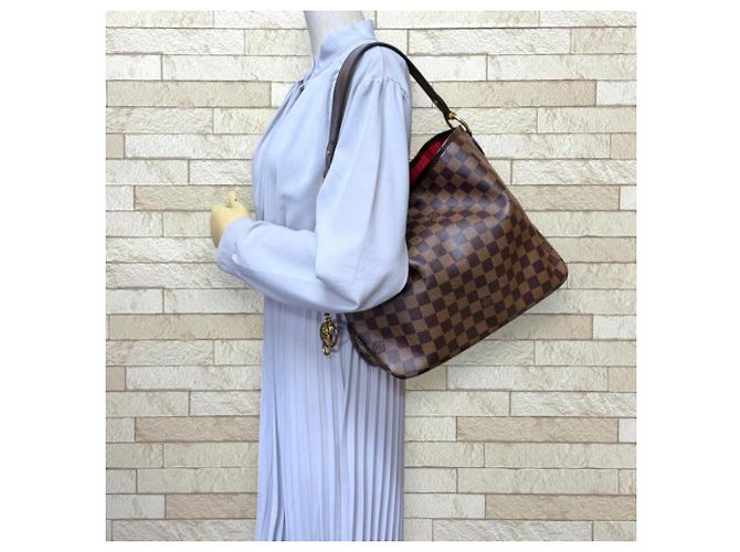 Borsa a tracolla Louis Vuitton Delightful PM Damier Marrone Damier ebene - vista 2