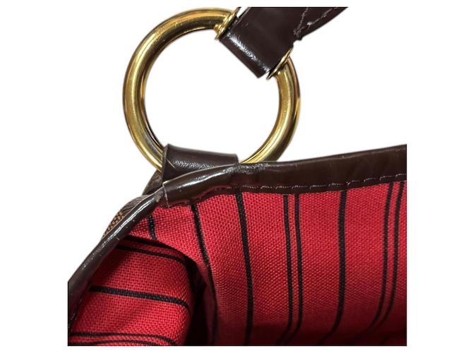 Borsa a tracolla Louis Vuitton Delightful PM Damier Marrone Damier ebene - vista 9