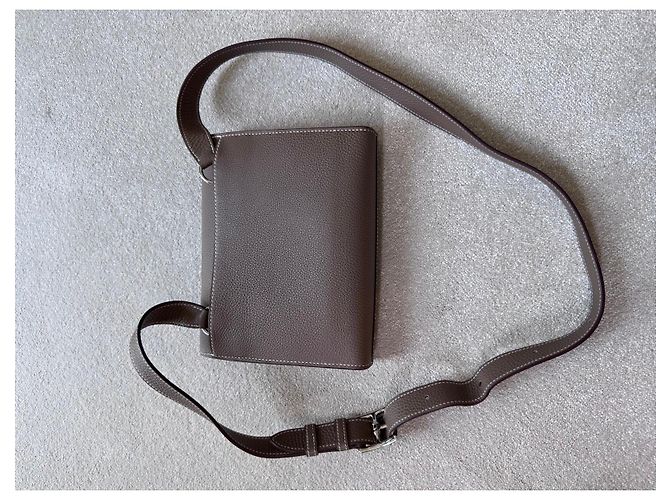 Hermès Sac à dépêches 21 borsa uomo Marrone - vista 2