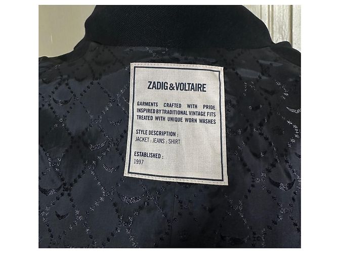 Zadig & Voltaire Black Wool Blend Long Coat - view 11