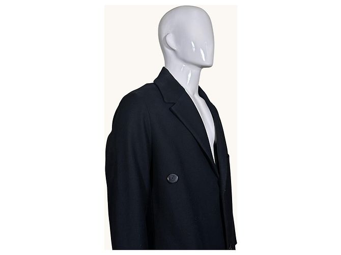 Zadig & Voltaire Black Wool Blend Long Coat - view 3