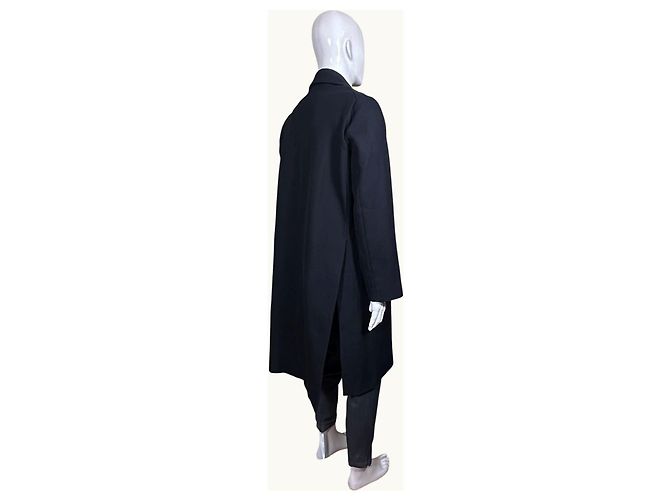 Zadig & Voltaire Black Wool Blend Long Coat - view 5