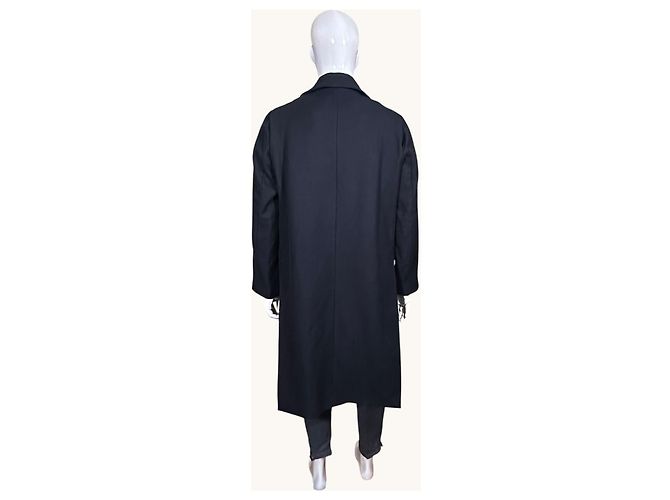Zadig & Voltaire Black Wool Blend Long Coat - view 6