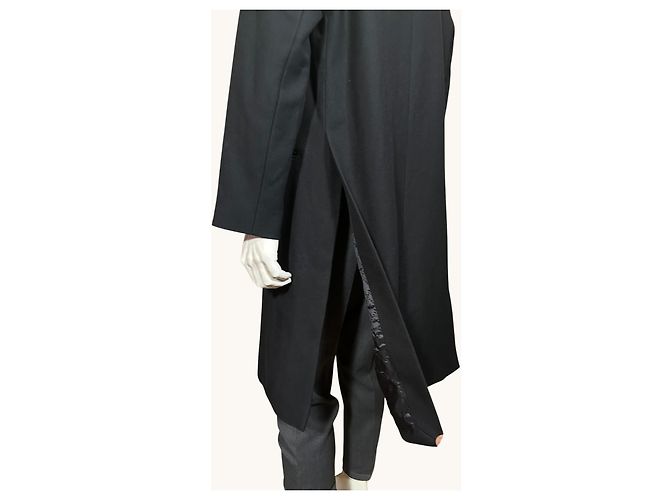 Zadig & Voltaire Black Wool Blend Long Coat - view 8