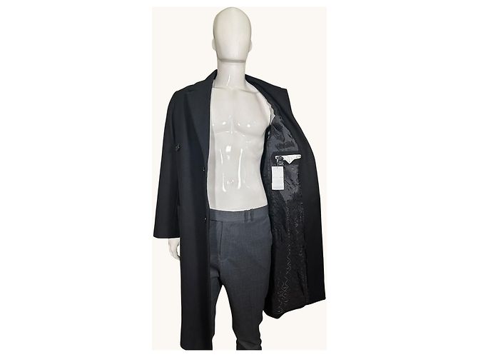 Zadig & Voltaire Black Wool Blend Long Coat - view 9