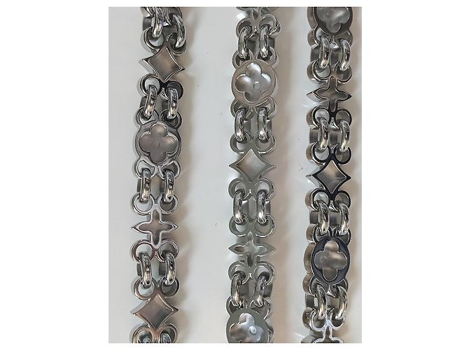 Louis Vuitton Catena Monogram Fleurs Argentata Silver hardware - vista 3