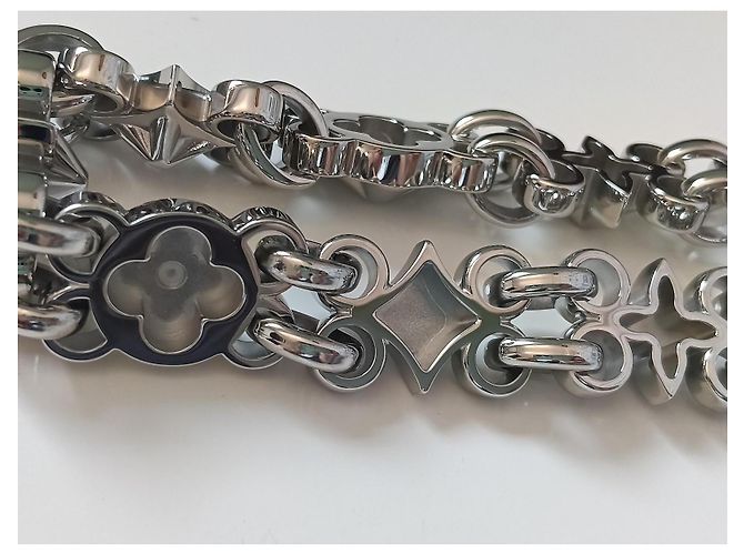 Louis Vuitton Catena Monogram Fleurs Argentata Silver hardware - vista 7