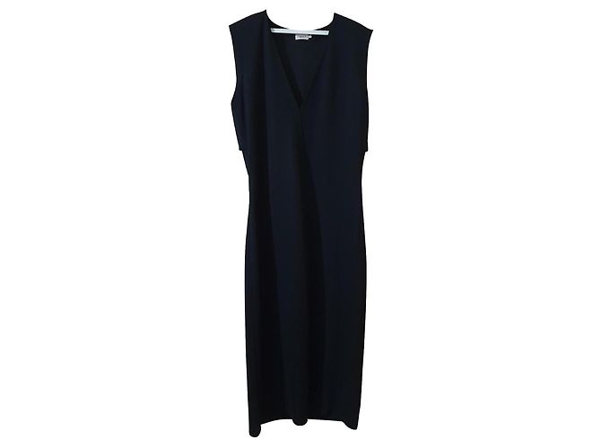 Filippa K Vestido midi sin mangas Cassie Negro - vista 2