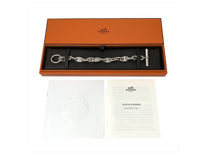 Hermès Bracciale Charm Chaine d'Ancre Hermes Argento - vista 5