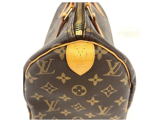 Borsa Louis Vuitton Speedy 30 Marrone Monogramma - vista 4