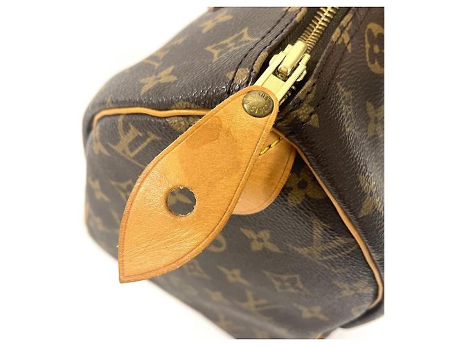 Borsa Louis Vuitton Speedy 30 Marrone Monogramma - vista 6