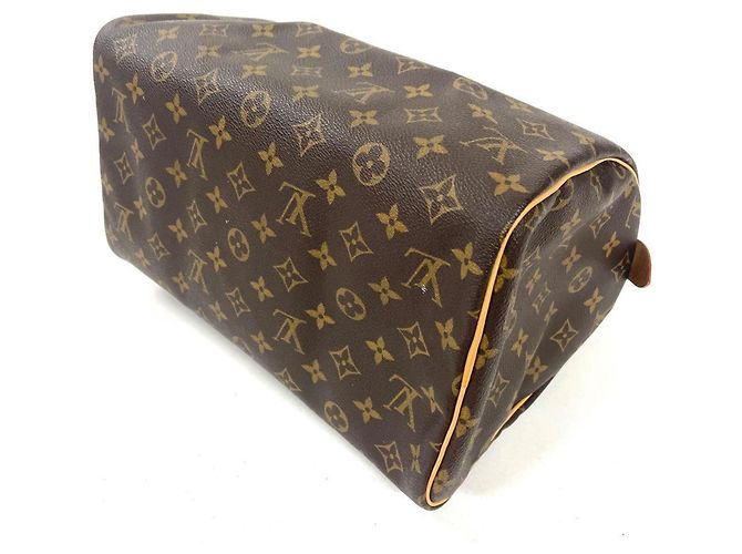 Borsa Louis Vuitton Speedy 30 Marrone Monogramma - vista 3