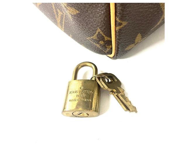 Borsa Louis Vuitton Speedy 30 Marrone Monogramma - vista 7