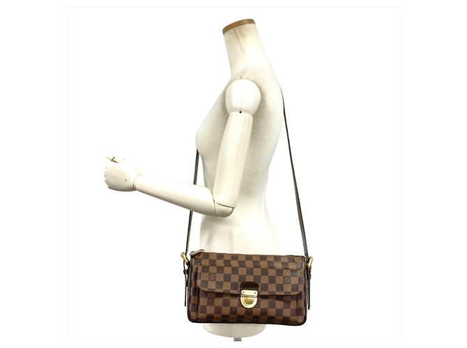 Borsa a Spalla Louis Vuitton Ravello GM Marrone Damier ebene - vista 13